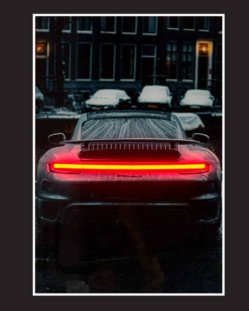 PORSCHE 911 - LED Neon poster