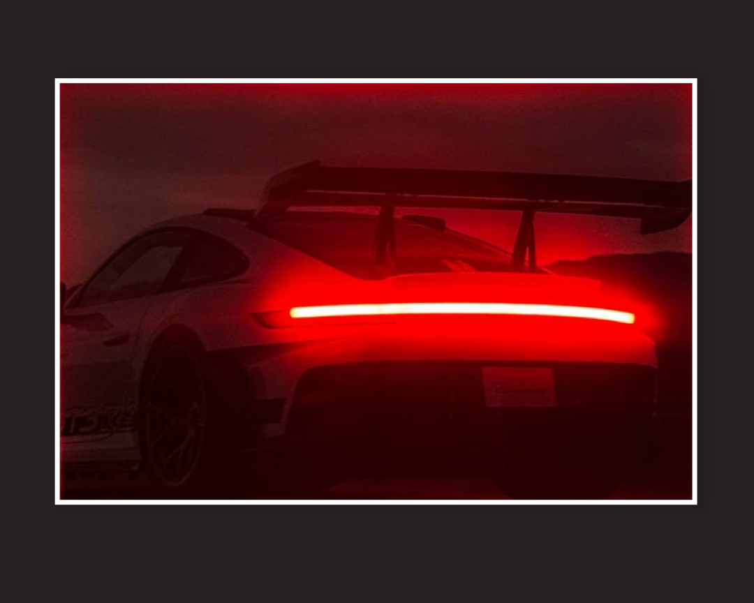 PORCSHE 911 GT3 RS - LED Neon poster