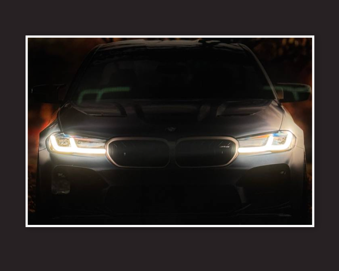 BMW M5 - LED Neon poster