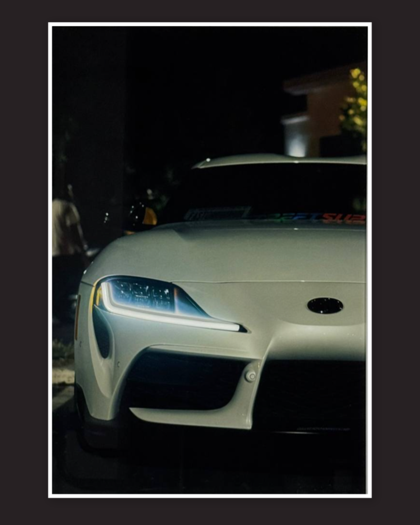 TOYOTA SUPRA - LED Neon poster