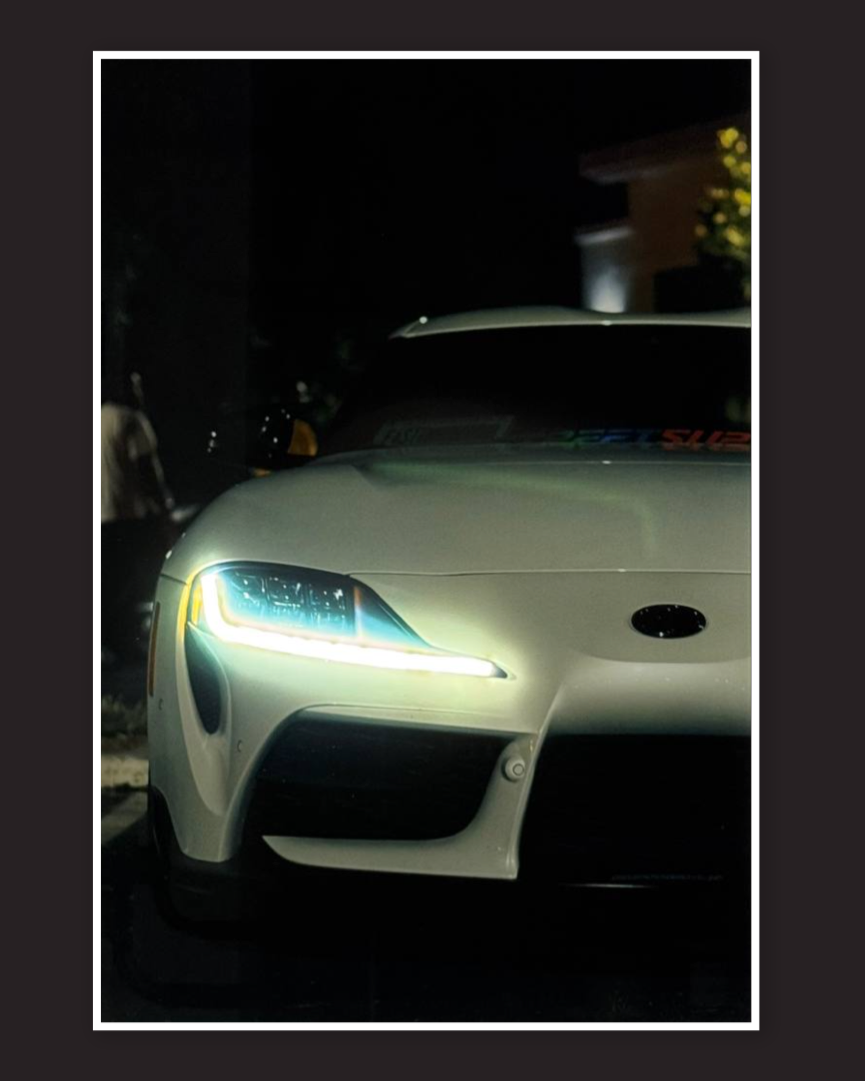 TOYOTA SUPRA - LED Neon poster
