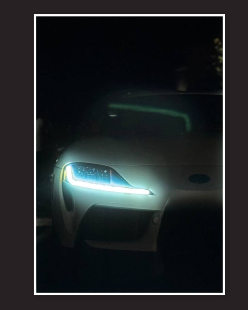 TOYOTA SUPRA - LED Neon poster