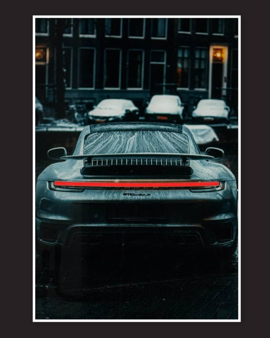 PORSCHE 911 - LED Neon poster