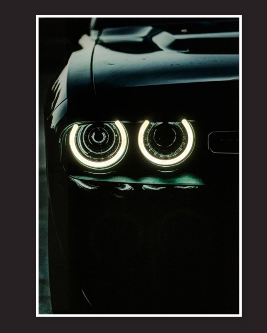 DODGE CHALLENGER - LED Neon poster