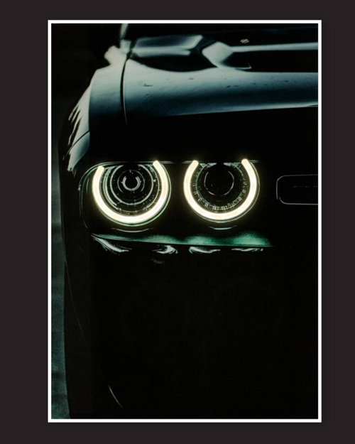 DODGE CHALLENGER - LED Neon poster