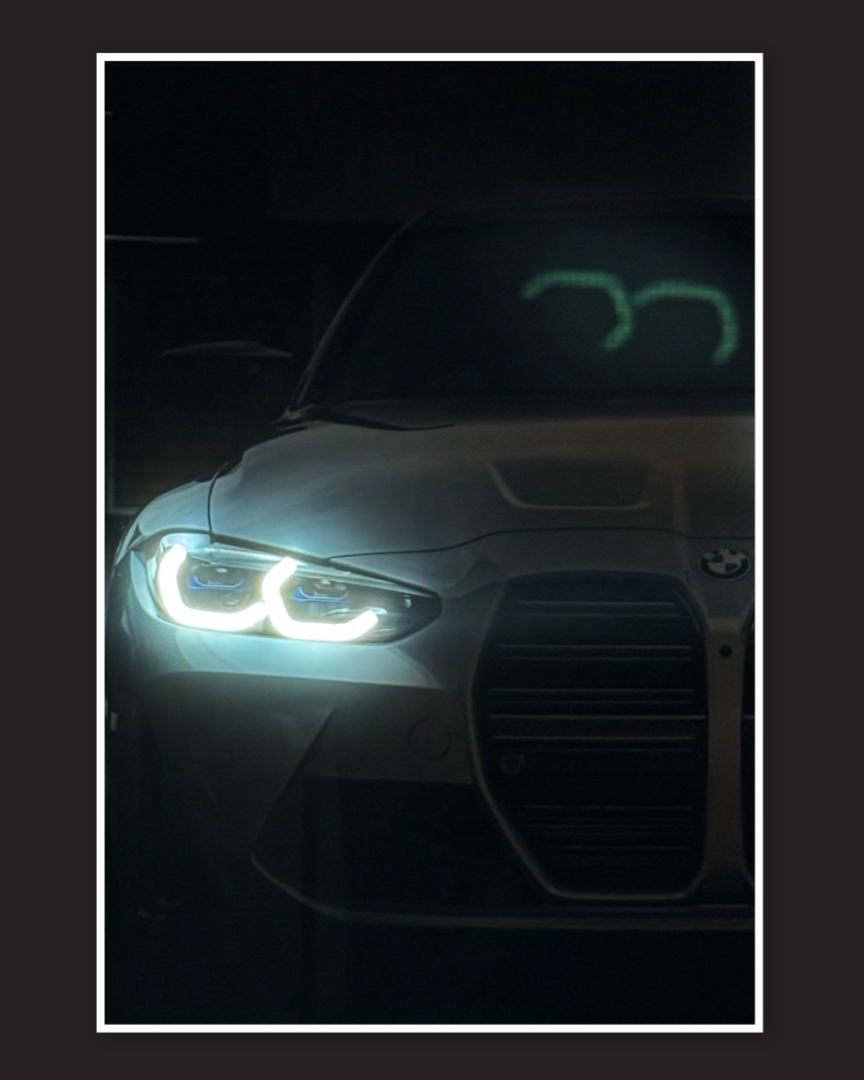 BMW M4 - LED Neon poster